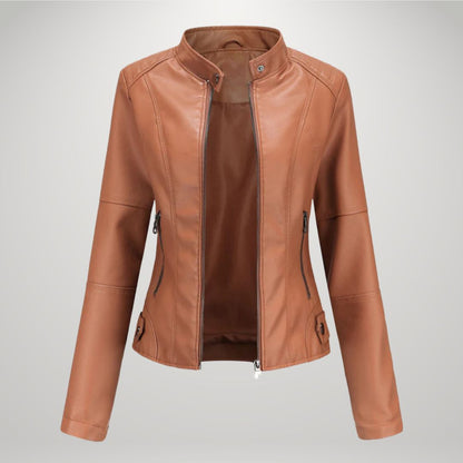 Veste en cuir décontractée Sophia™