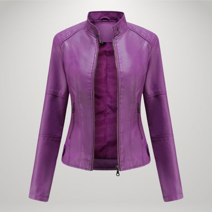 Veste en cuir décontractée Sophia™