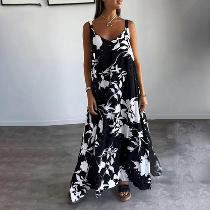 Celestia™ - Robe d'été sans manches en coton à fleurs pour femmes