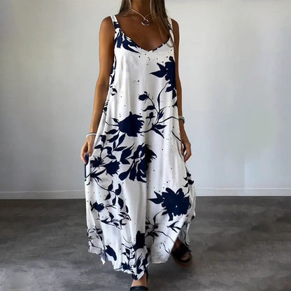 Celestia™ - Robe d'été sans manches en coton à fleurs pour femmes