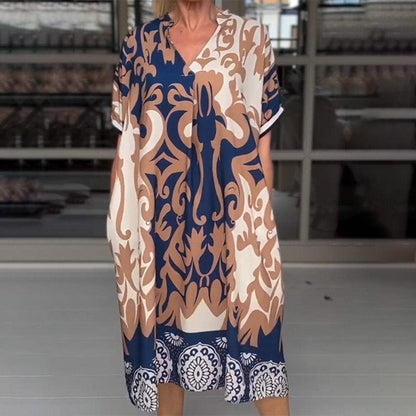 Rine™ | Robe Midi Décontractée Élégante