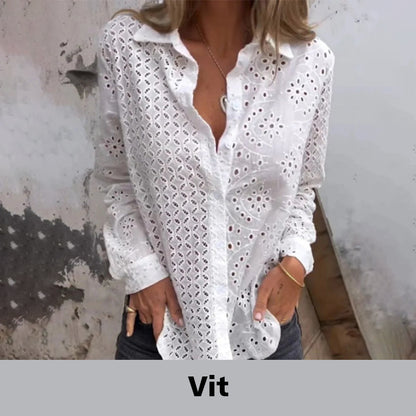 Chemise tendance à boutons amples et creux