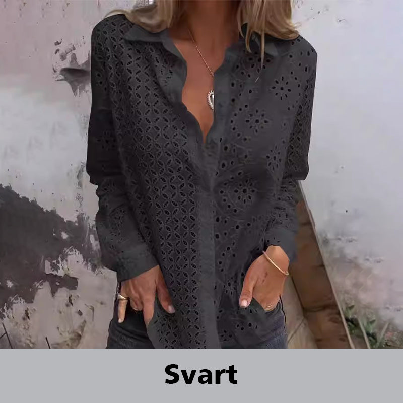 Chemise tendance à boutons amples et creux