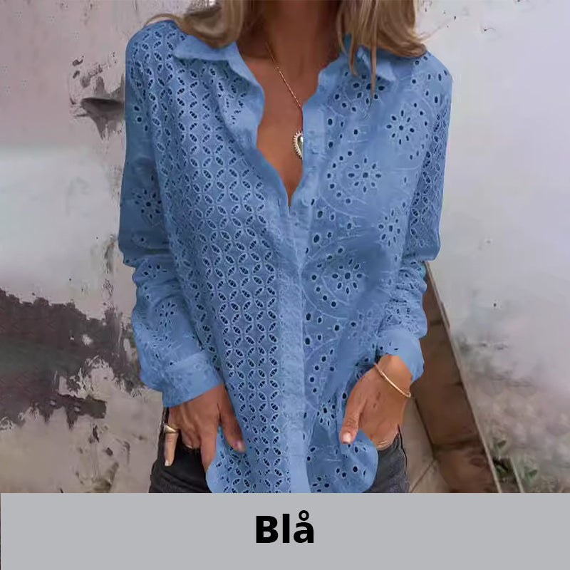 Chemise tendance à boutons amples et creux