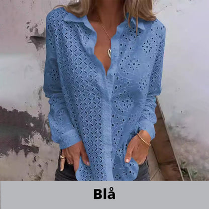 Chemise tendance à boutons amples et creux