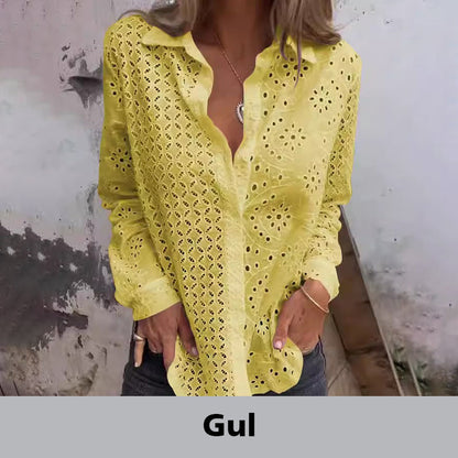 Chemise tendance à boutons amples et creux