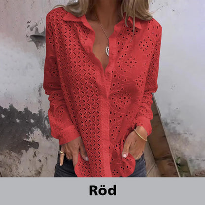 Chemise tendance à boutons amples et creux
