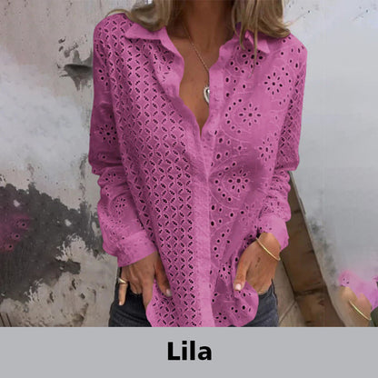 Chemise tendance à boutons amples et creux
