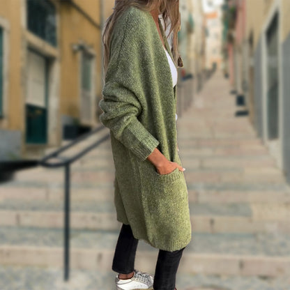 Indra™ | Cardigan Long Tricoté Élégant