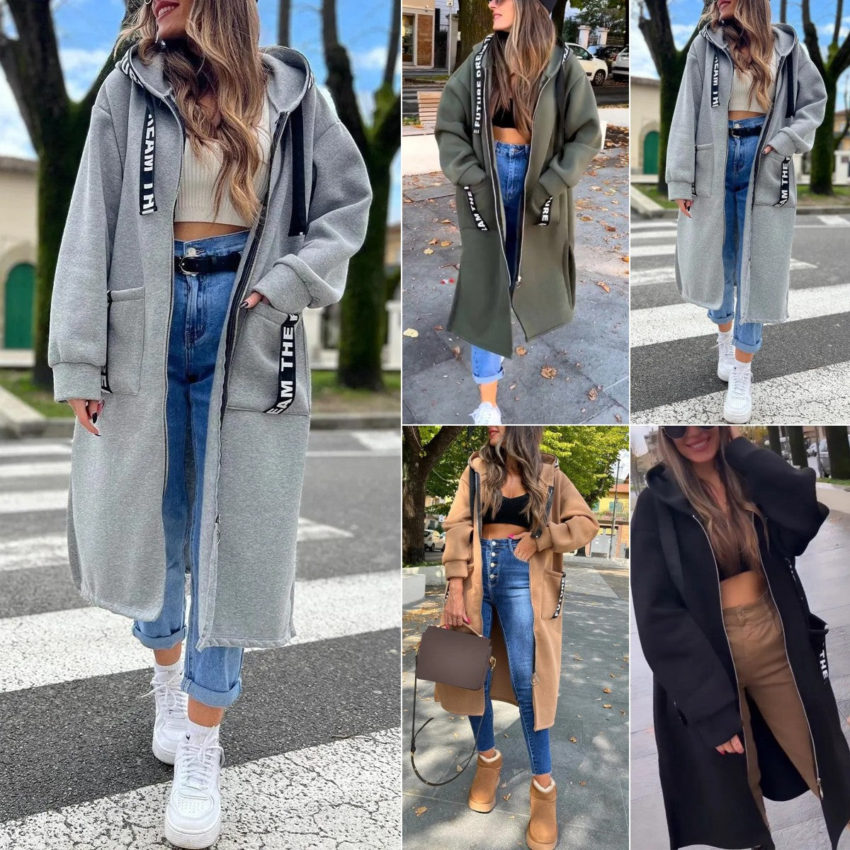 Sweat Long à Capuche pour Femmes