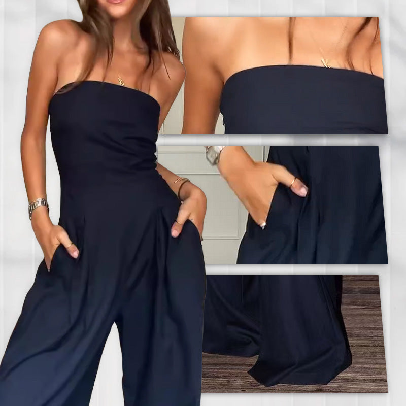 🌲Jumpsuit sans manches avec poches💝