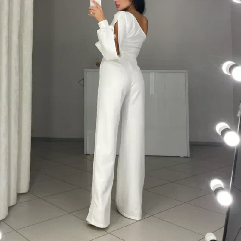 Mesh scintillant One Shoulder One Piece robes pour femmes