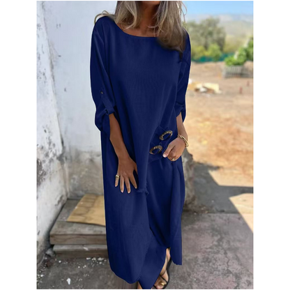 Vela™ - Costume élégant en coton et lin pour femme