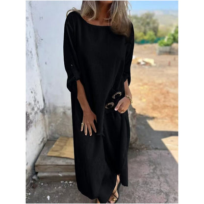 Vela™ - Costume élégant en coton et lin pour femme