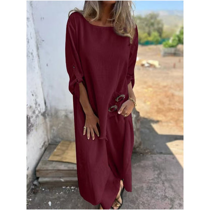 Vela™ - Costume élégant en coton et lin pour femme