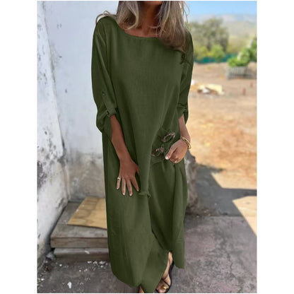 Vela™ - Costume élégant en coton et lin pour femme