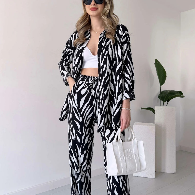 Ahri™ | Ensemble Chic Imprimé Zèbre