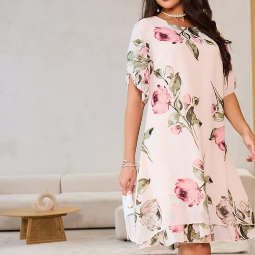 Kalina™ - Robe en mousseline avec pétales de fleurs