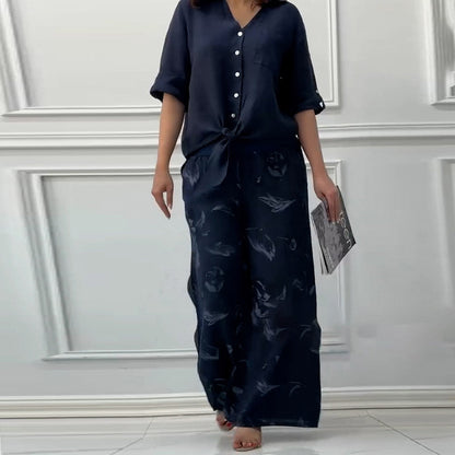 Pinas™ | Ensemble Élégant en Coton Décontracté
