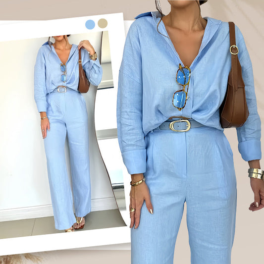 Ariel™ | Chemise Élégante et Pantalon Confortable