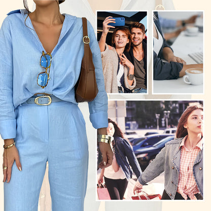 Ariel™ | Chemise Élégante et Pantalon Confortable