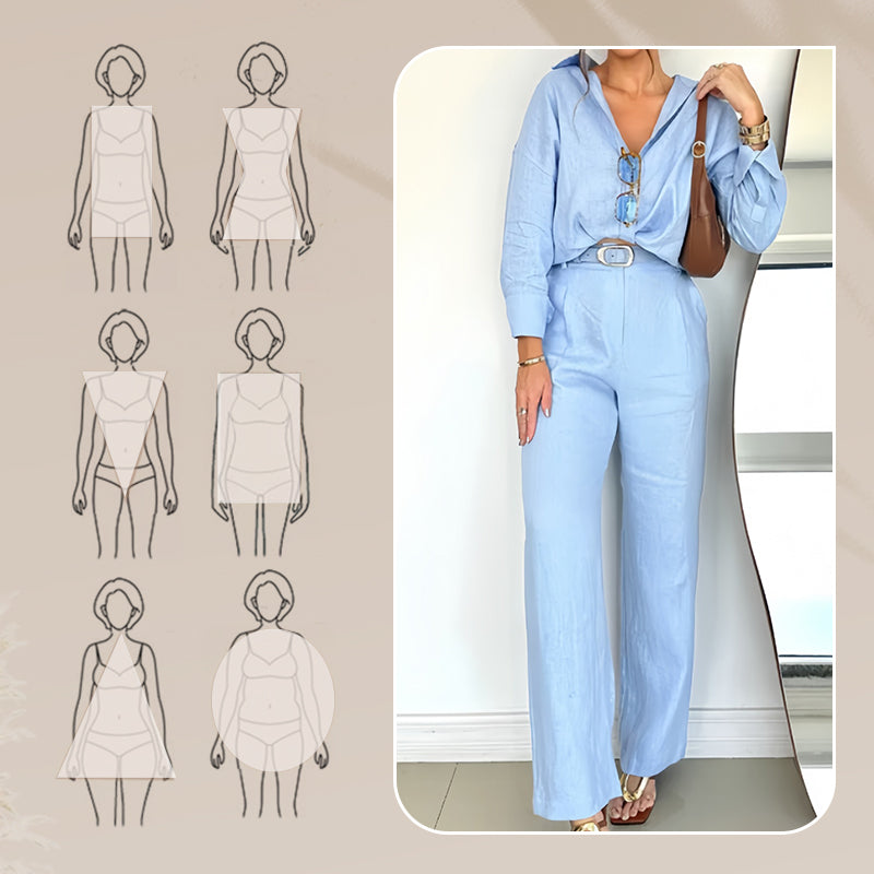 Ariel™ | Chemise Élégante et Pantalon Confortable