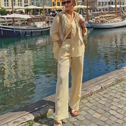 Ariel™ | Chemise Élégante et Pantalon Confortable