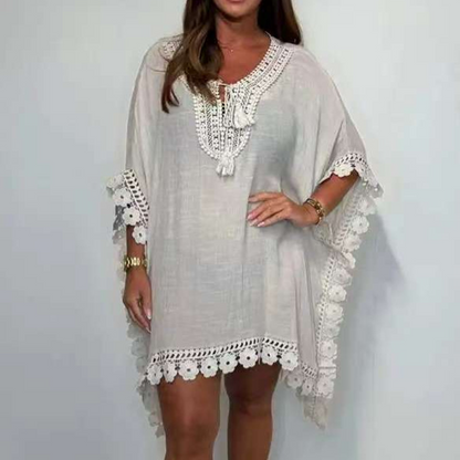 Celia™ | Kaftan Élégant à Décolleté en V