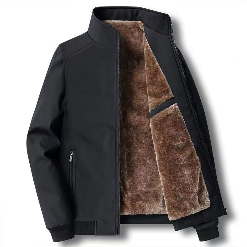 Alexandre™ - Veste chaude zippée pour homme – Coupe-vent, imperméable et anti-rides