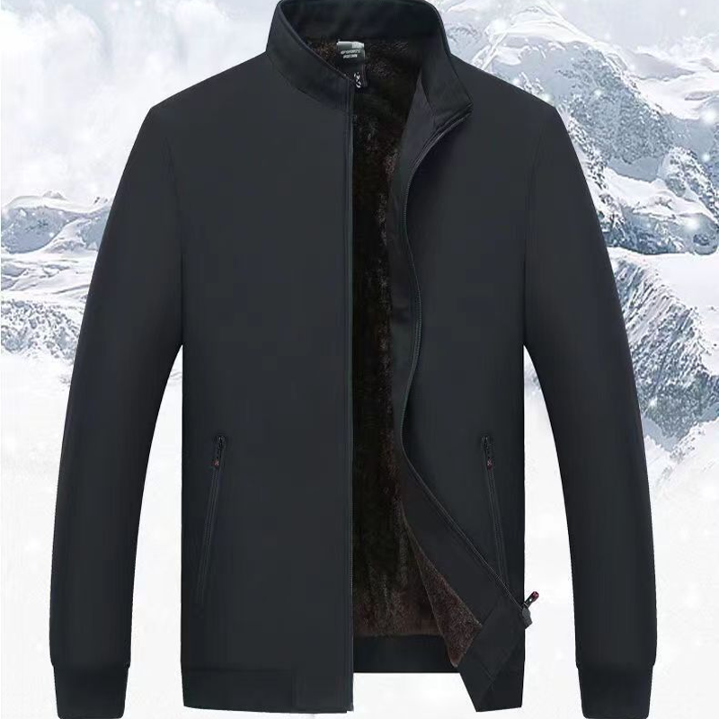 Alexandre™ - Veste chaude zippée pour homme – Coupe-vent, imperméable et anti-rides