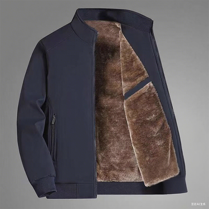 Alexandre™ - Veste chaude zippée pour homme – Coupe-vent, imperméable et anti-rides