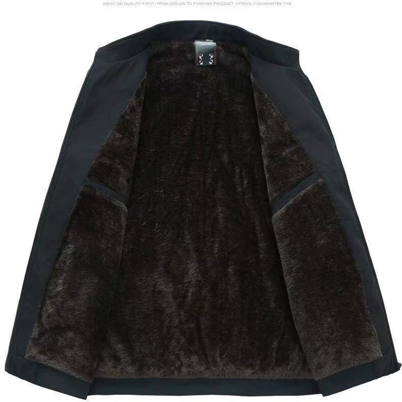 Alexandre™ - Veste chaude zippée pour homme – Coupe-vent, imperméable et anti-rides