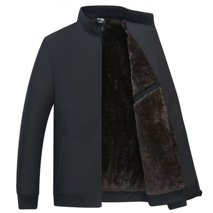 Alexandre™ - Veste chaude zippée pour homme – Coupe-vent, imperméable et anti-rides