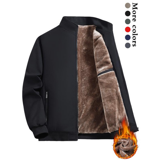 Alexandre™ - Veste chaude zippée pour homme – Coupe-vent, imperméable et anti-rides