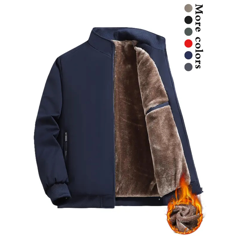 Alexandre™ - Veste chaude zippée pour homme – Coupe-vent, imperméable et anti-rides