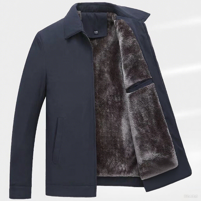 Alexandre™ - Veste chaude zippée pour homme – Coupe-vent, imperméable et anti-rides