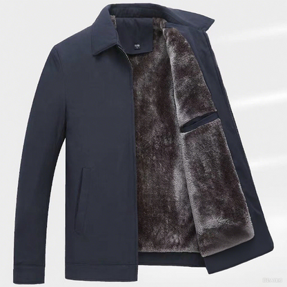 Alexandre™ - Veste chaude zippée pour homme – Coupe-vent, imperméable et anti-rides