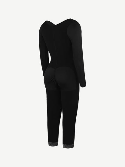 Zinora® – Gaine latex ventre plat à poitrine dégagée et soutien réglable