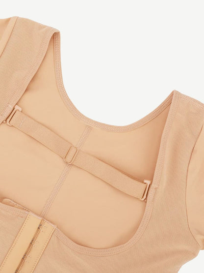 Zinora® – Gaine latex ventre plat à poitrine dégagée et soutien réglable