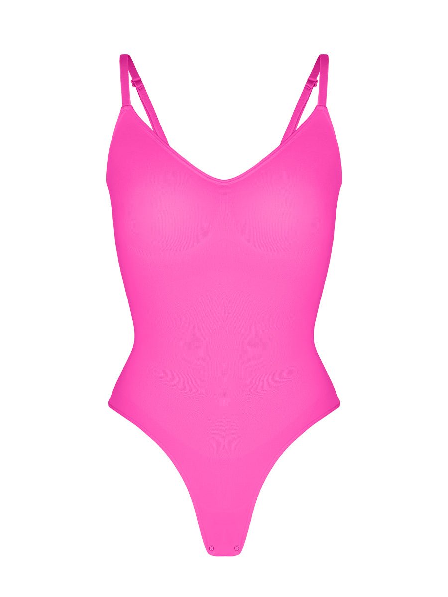 Stefanie - Naadloze Bodysuit String Met Spaghetti Schouderbandjes