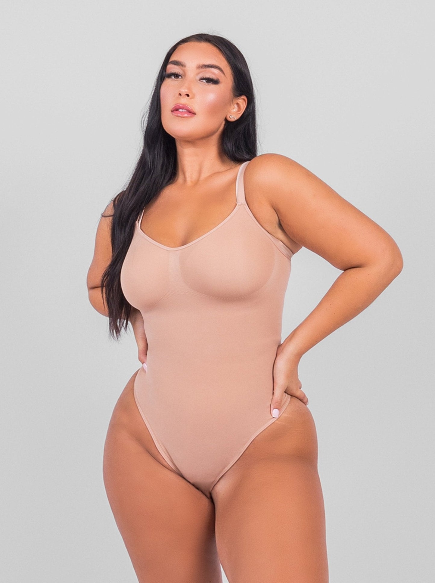 Stefanie - Naadloze Bodysuit String Met Spaghetti Schouderbandjes