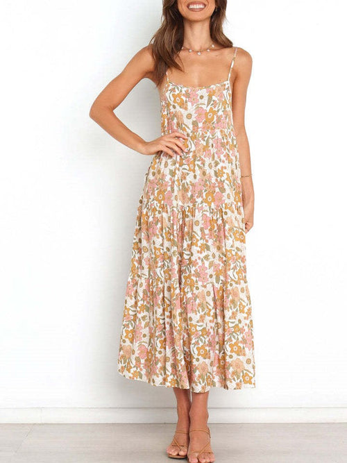 Robe à bretelles imprimée