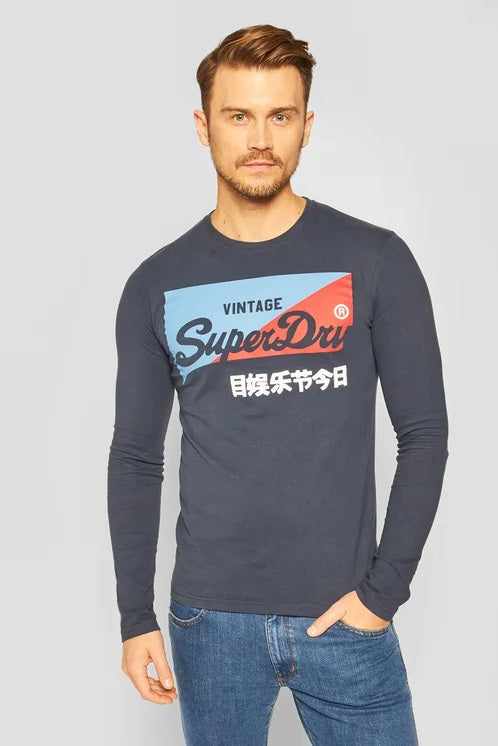T-shirt Manche Longue Barry Bleu Marine