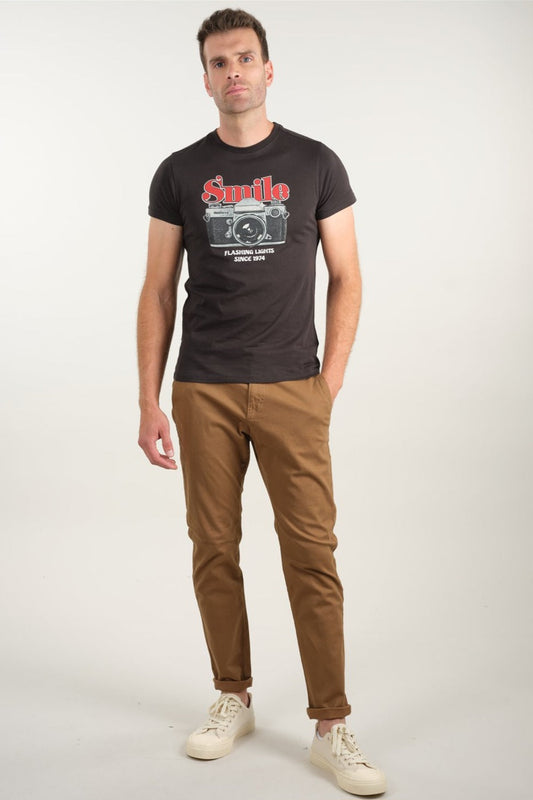 T-Shirt Smile Noir