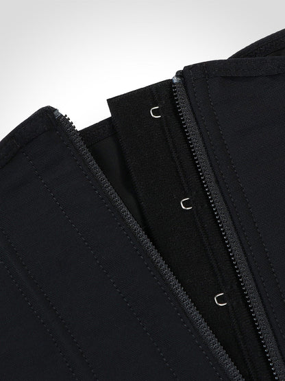 Tara - Waist Trainer Met Rits En Haakjes - 9 Stalen Baleinen
