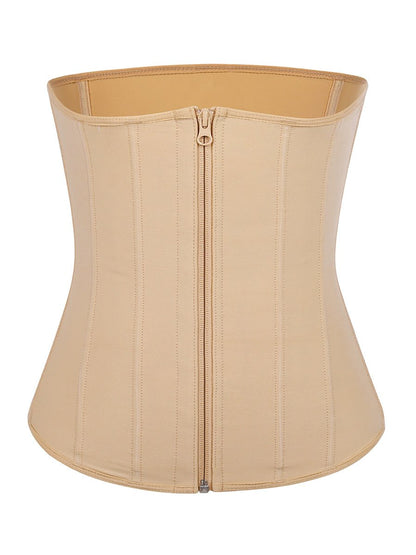 Tara - Waist Trainer Met Rits En Haakjes - 9 Stalen Baleinen