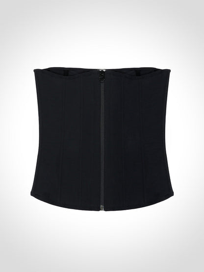 Tara - Waist Trainer Met Rits En Haakjes - 9 Stalen Baleinen