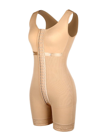 Tess - Lange Body Shapewear Met Haakjes - Naadloos