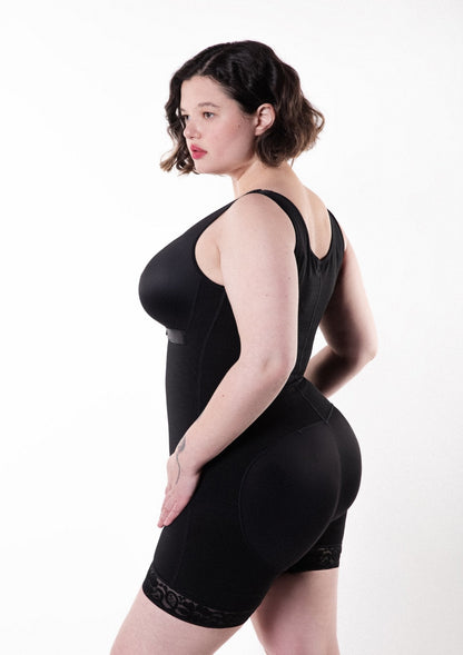 Tess - Lange Body Shapewear Met Haakjes - Naadloos