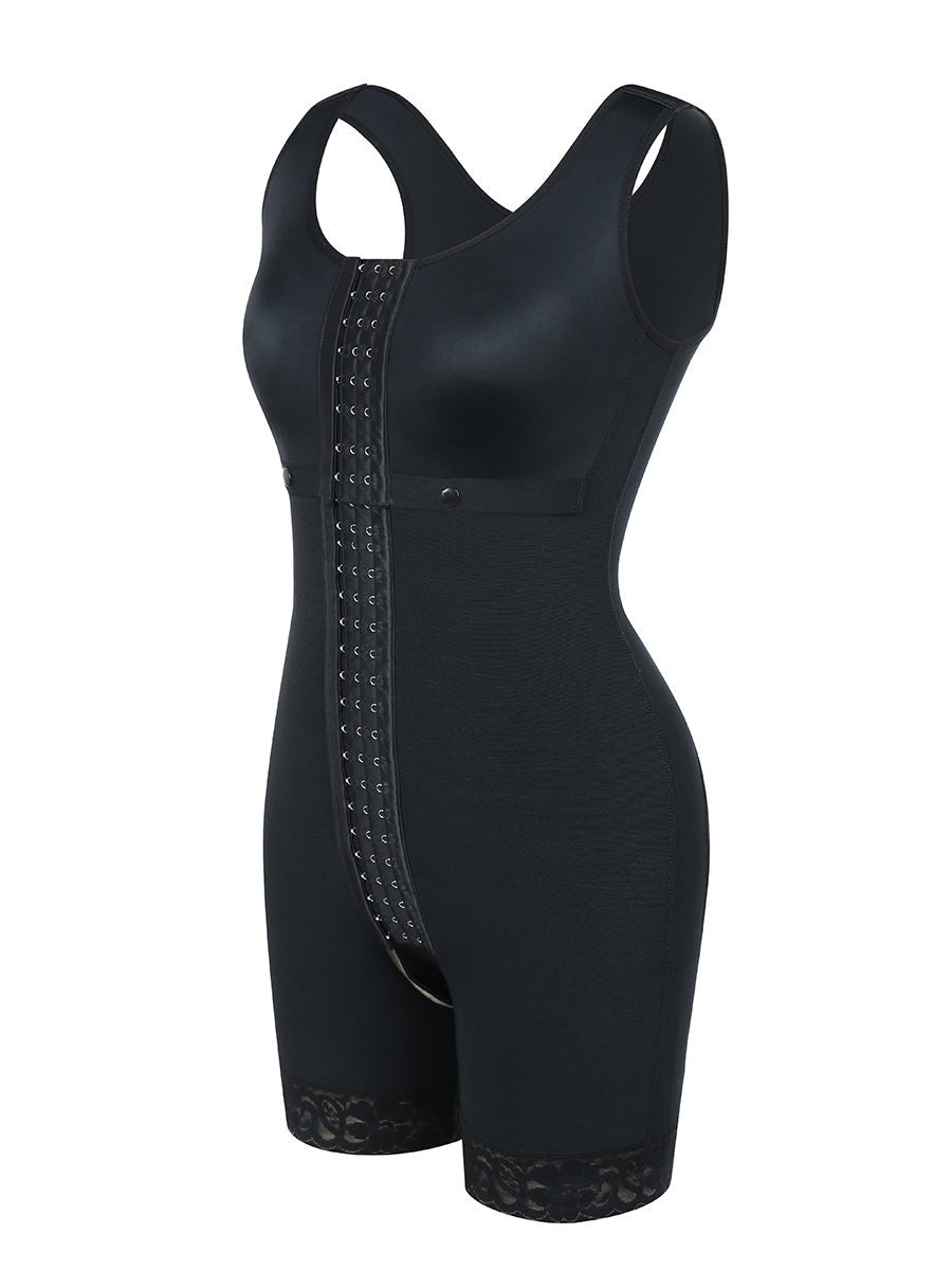Tess - Lange Body Shapewear Met Haakjes - Naadloos